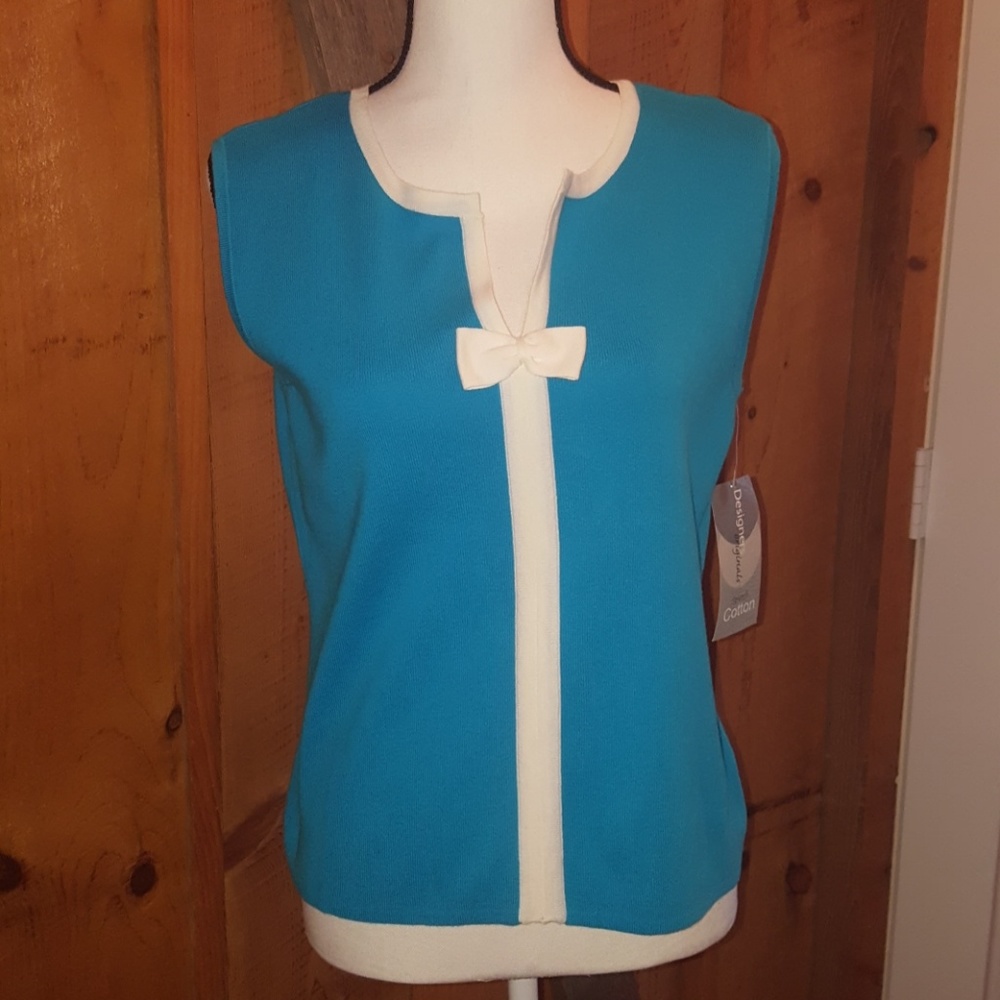 Sleeveless NWT Designers Original Teal